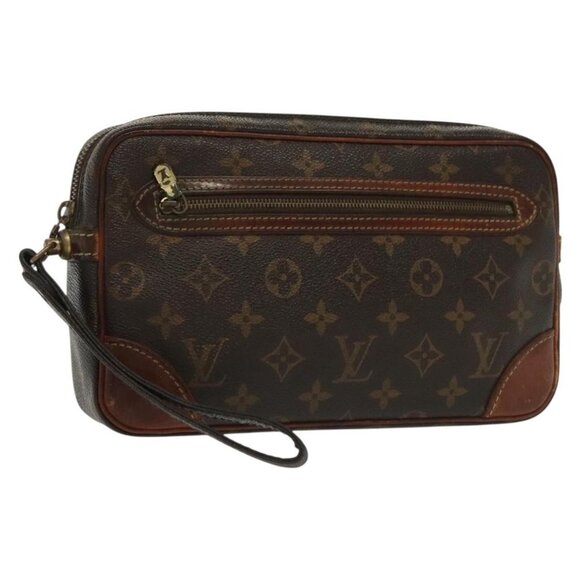 LOUIS VUITTON Monogram Marly Dragonne GM Clutch Bag M51825 LV Auth ti3330 - Picture 1 of 16